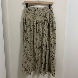 Patterned maxi skirt